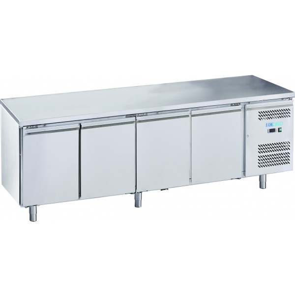 Forcar-Forcold refrigerated table GN4100BT-FC 4 doors negative - Forcold