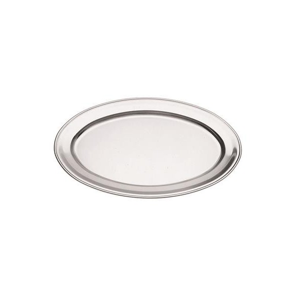 Vassoio Ovale 35x24 cm Satinato Con Bordo - per ristoranti - Imballo 1 pz