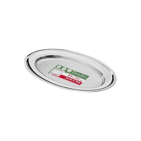 Vassoio Ovale 26x19 cm Inox Pinti per ristorazione - Imballo 1 pz