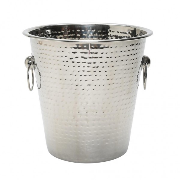 Secchiello Portabottiglie Inox Martellato Medri - per ristorazione - Imballo 1 pz