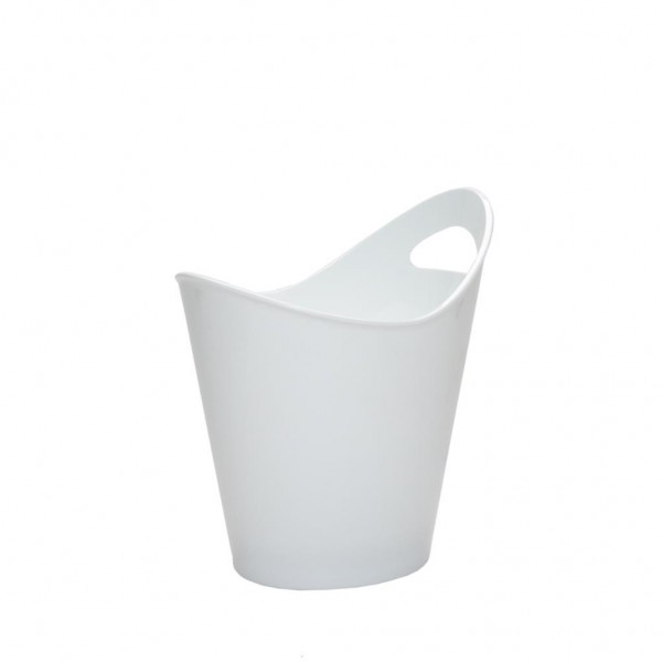 Secchiello Portabottiglie 25x20 cm Bianco Nizza - Acrilico - Medri - Buffet - ristoranti - Imballo 1 pz