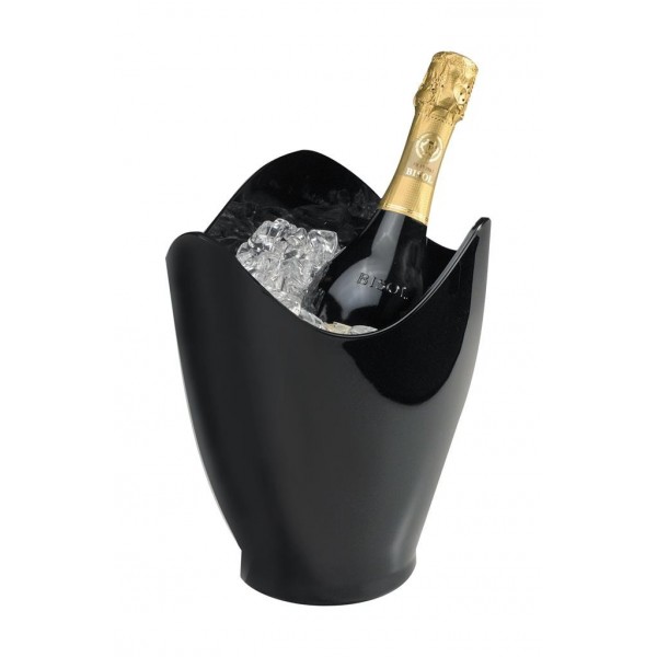 Secchiello Portabottiglie Nero Nizza 19 cm - Ideale per ristoranti - Imballo 1 pz