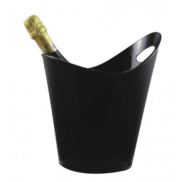 Secchiello Portabottiglie Nero Nizza 25x20 cm Medri per ristoranti - Imballo 1 pz