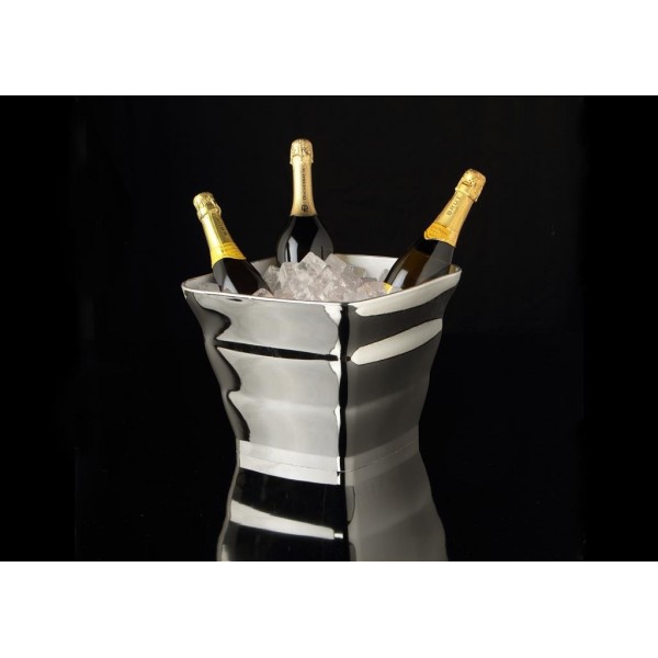 Spumantiera Royal 4 Bottiglie Argento Buffet per hotel - Imballo 1 pz