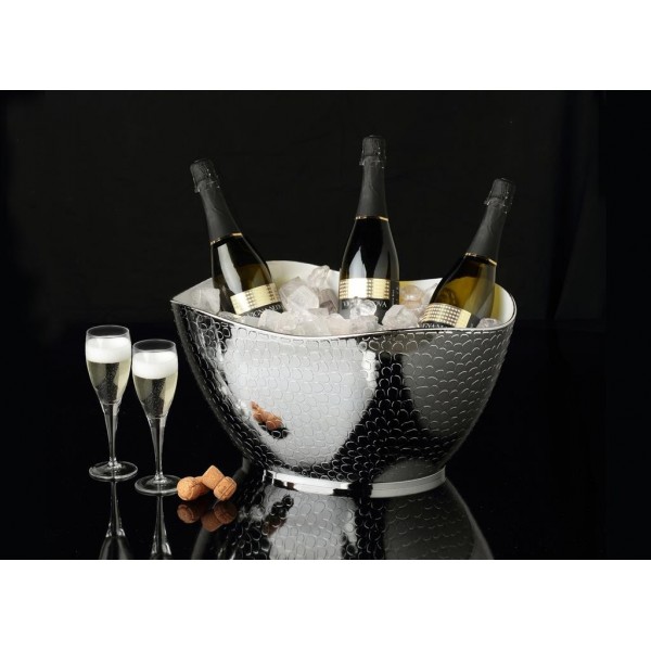 Spumantiera Royal 6 Bottiglie Argento Buffet 8672 Mc - Ideale per ristoranti e hotel - Imballo 1 pz