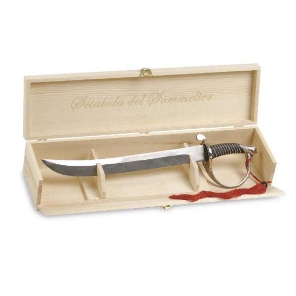 Sciabola Da Sabrage 39.5x4 cm Acciaio Brevetti Waf per ristoranti e hotel - Imballo 1 pz