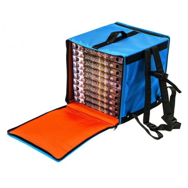 Borsa/Zaino Termica 10 Pizze 36x36 cm - BTZ3340 Gi.Metal - per ristoranti e hotel - Imballo 1 pz