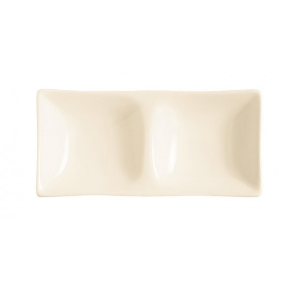 Raviera 2 Parti 13x6.5 cm Appetizer Porcellana L3204 Arcoroc - per ristorazione - Imballo 6 pz