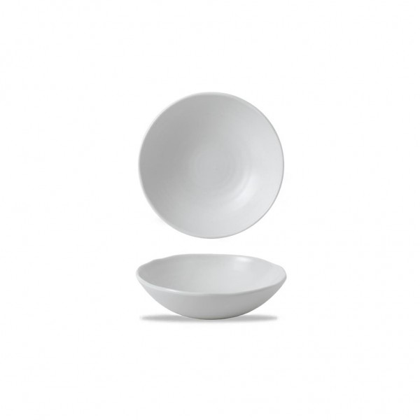 Piatto Fondo Coupe Organic 21 cm White per ristoranti. - Imballo 12 pz