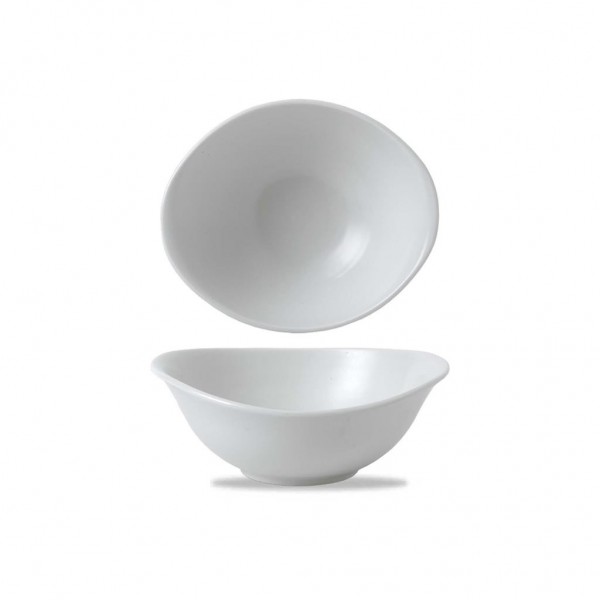 Coppa Ovale 19.9x16.8 cm White WHDUDB201 Dudson per ristoranti - Imballo 6 pz
