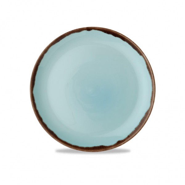 Piatto Piano Coupe 28.8 cm Harvest Turquoise Dudson - per hotel - Imballo 12 pz