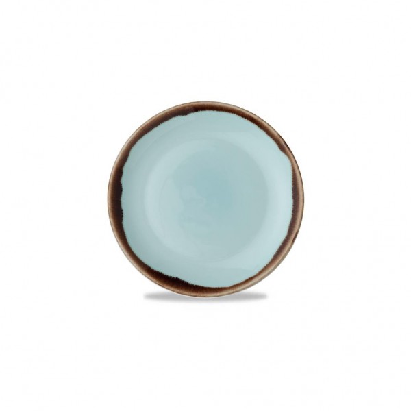Piatto Piano Coupe 16.5 cm Harvest Turquoise HVTQEVP61 Dudson per ristoranti - Imballo 12 pz