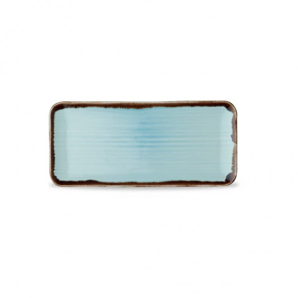 Piatto Rettangolare 27x16 cm Harvest Turquoise Dudson per hotel - Imballo 12 pz