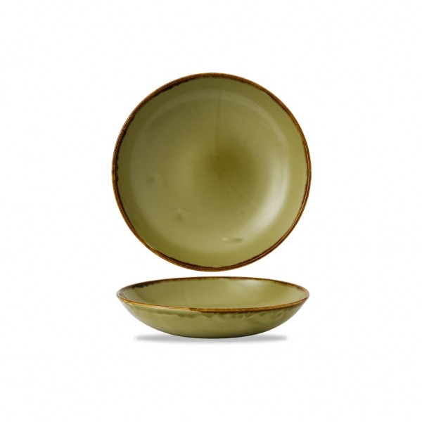 Piatto Fondo Coupe 24.8 cm Harvest Green per ristoranti. - Imballo 12 pz