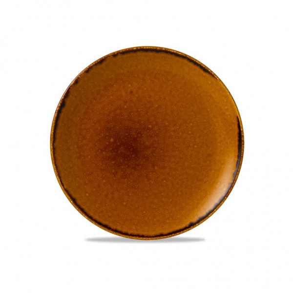 Piatto Piano Coupe 26 cm Harvest Brown - linea Harvest per hotel - Imballo 12 pz