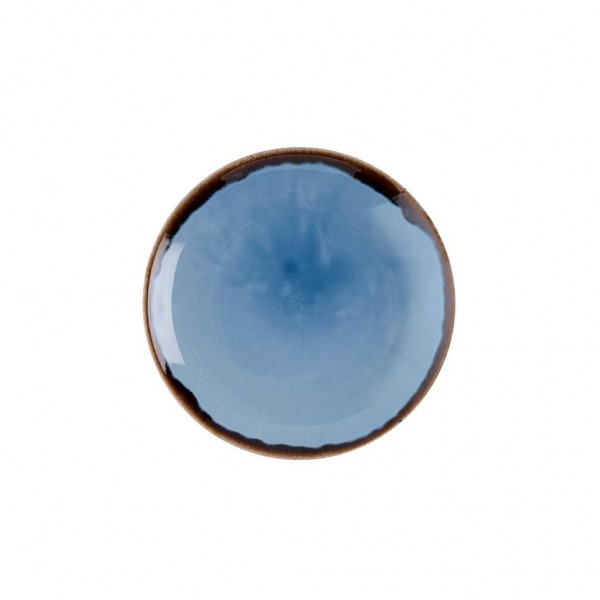 Piatto Piano Coupe 16.5 cm Indigo Harvest per ristorazione - Imballo 12 pz