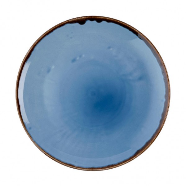 Piatto Piano Coupe Indigo Harvest Dudson per ristoranti - Imballo 12 pz