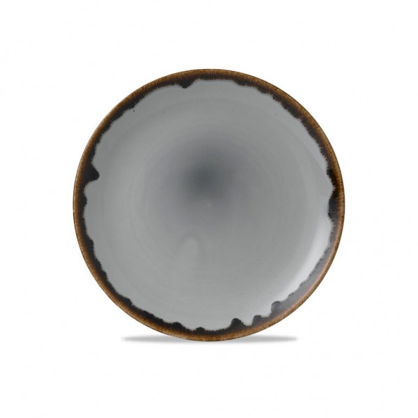 Piatto Piano Coupe 26 cm Harvest Grey HVGYEV101 Dudson - per ristoranti - Imballo 12 pz