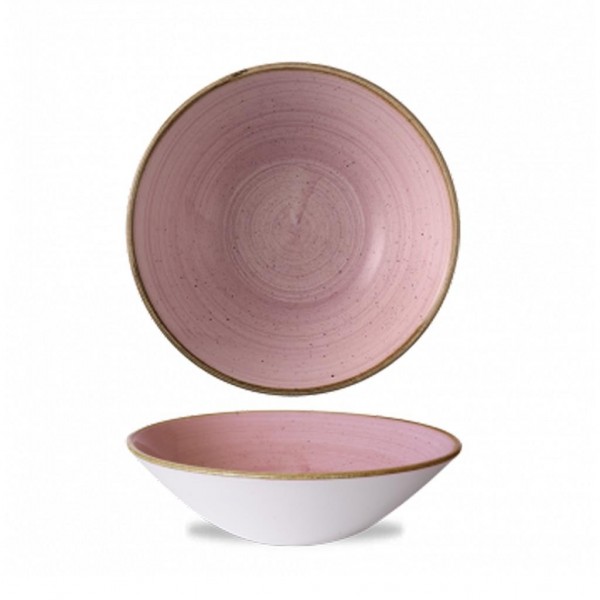 Coppa 19.5 cm Petal Pink Stonecast SPPSEB191 Churchill per ristoranti - Imballo 6 pz