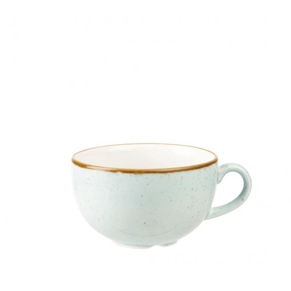 Tazza Cappuccino Senza Piatto 22 cl Stonecast Duck Egg Blue per ristoranti. - Imballo 12 pz