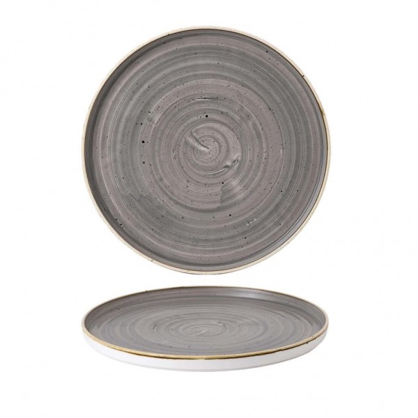 Piatto Piano Walled 28 cm Stonecast Peppercorn Grey SPGSWP281 - per hotel - Imballo 6 pz