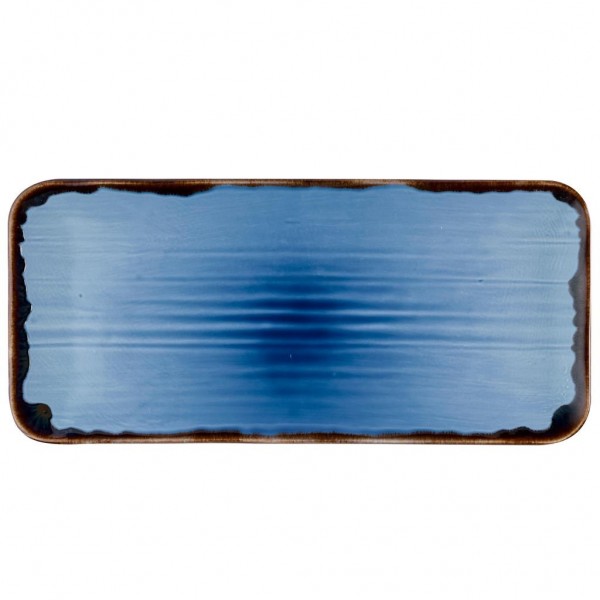 Piatto Rettangolare Organic Indigo Harvest Dudson per ristoranti - Imballo 6 pz