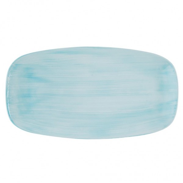 Piatto Rettangolare 35.5x18x9 cm Canvas Breeze Churchill Stonecast per ristoranti - Imballo 6 pz