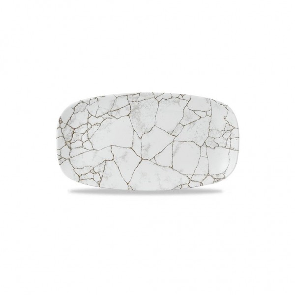 Piatto Rettangolare 29.5x15 cm Agate Grey per hotel - Imballo 12 pz