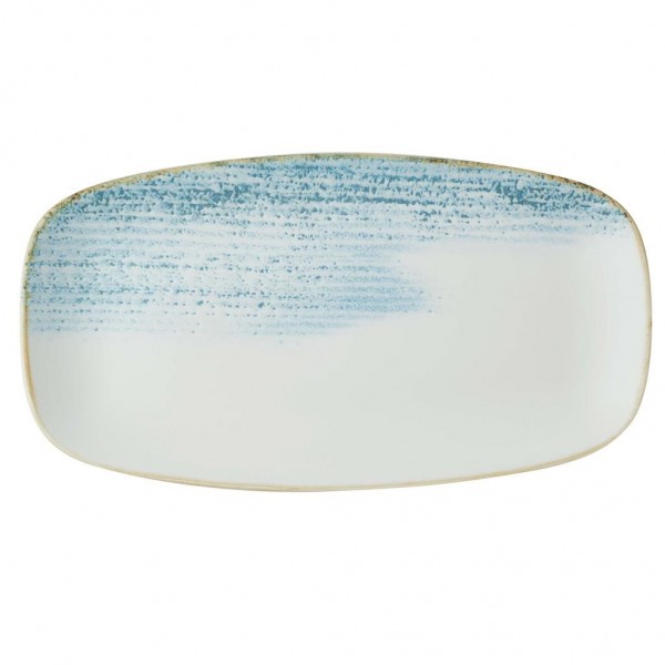 Piatto Rettangolare 29.5x15 cm Aquamarine Churchill per hotel - Imballo 6 pz