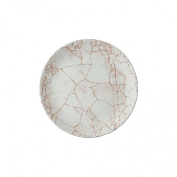 Piatto Piano Coupe Studio Prints Kintsugi Coral per hotel - Imballo 12 pz