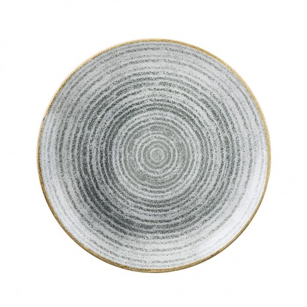 Piatto Fondo Coupe Studio Prints Homespun Stone Grey per ristoranti - Imballo 12 pz