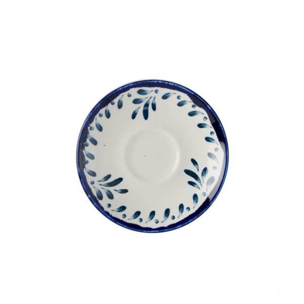 Piatto Per Tazza Cappuccino 15.6cm Blue Harvest Mediterranean - ristoranti - Imballo 12 pz