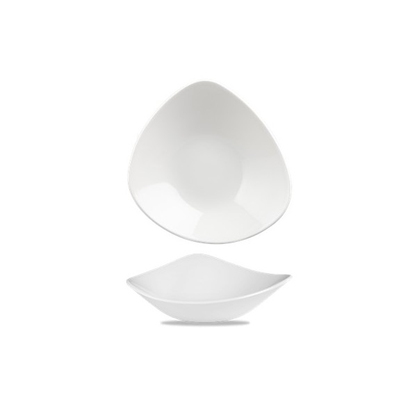 Piatto Fondo Triangolare 23.5 cm Churchill per ristoranti e hotel - Imballo 12 pz