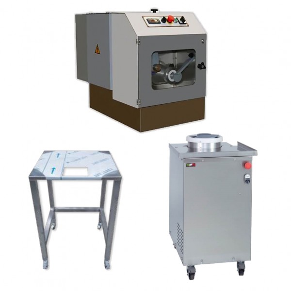 Kit Arrotondatrice spezzatrice e cavalletto per impasti da 30 a 300 grammi. Trifase