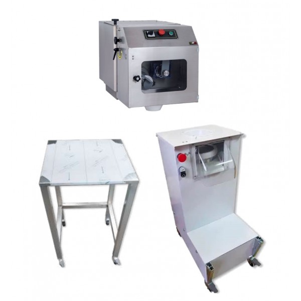 Kit Arrotondatrice spezzatrice e cavalletto per impasti da 30 a 300 grammi. Trifase