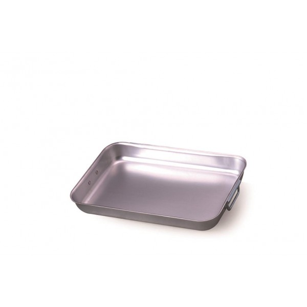 Rostiera rettangolare in alluminio 50x33cm con manici ALMA151B - Agnelli
