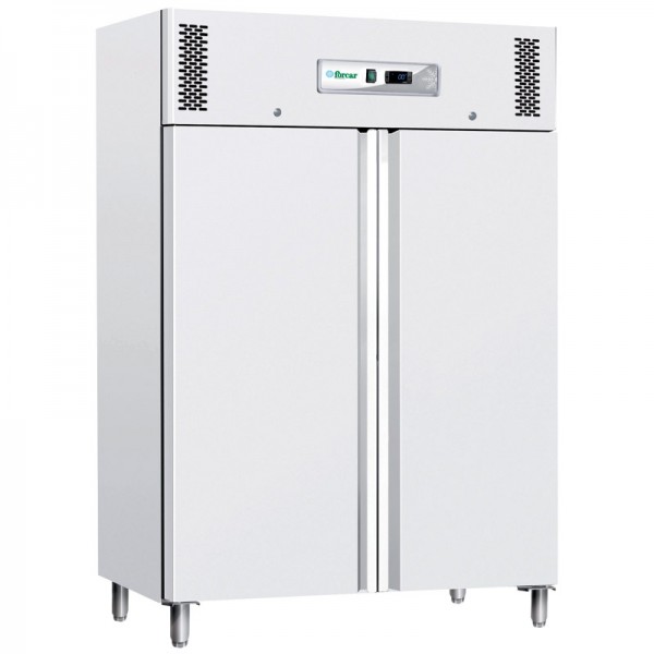 Static 2°/ 8° refrigerated cabinet with two doors. GNB1200TN - Forcar Refrigerated.