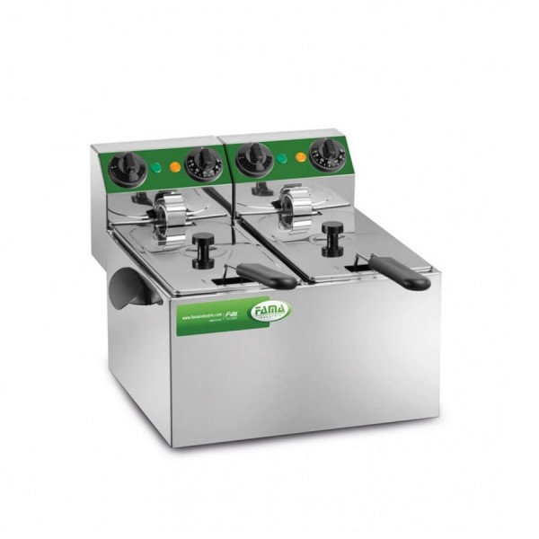 Friggitrice professionale eletrrica Fama MFR240 4+4 lt Monofase - Fama industrie