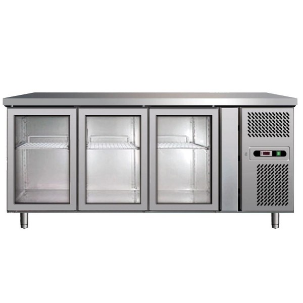 Tavolo refrigerato Forcar GN3100TNG 3 porte positivo - Forcar Refrigerati