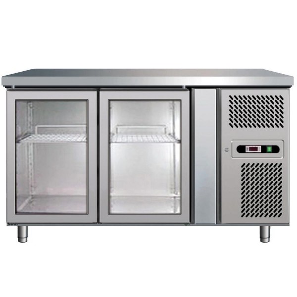 Tavolo refrigerato Forcar GN2100TNG 2 porte positivo - Forcar Refrigerati