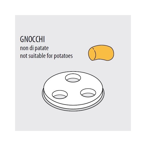 Trafila GNOCCHI per macchina pasta fresca professionale Fimar MPF 2,5N - MPF 4N - Fimar