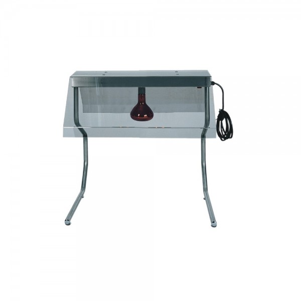 Telaio in Acciaio Inox con una lampada infrarossi e copertura fumé. PI4714 - Forcar Multiservice