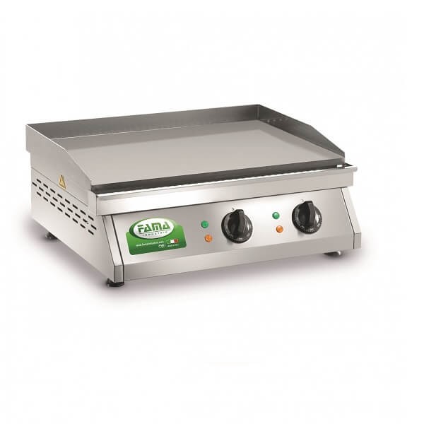 Electric Fry Top Fama PFT2L sandblasted steel - Fama industries
