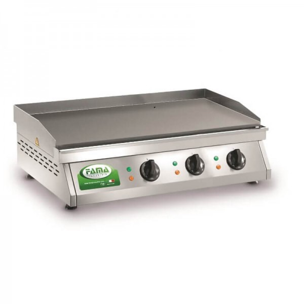 Electric Fry Top Fama PFT3L sandblasted steel - Fama industries