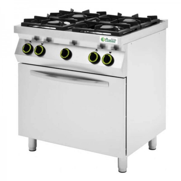 Cucina professionale Fimar CC74GFEV 4 fuochi a gas - Fimar