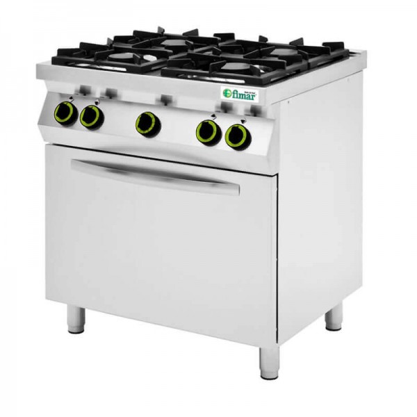 Cucina professionale Fimar CC74GFG 4 fuochi a gas - Fimar