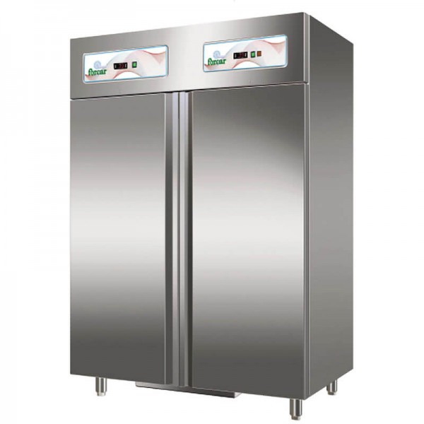 Frigorifero professionale Forcar GNV1200DT Inox a Doppia Temperatura - Forcar Refrigerati