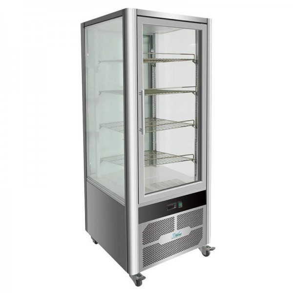 Vetrina espositore refrigerato con 4 lati a vetro. Modello: VGP400R - Forcar Refrigerati