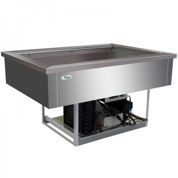 Vasca refrigerata inox da incasso 3xGN 1/1 VRI311 - Forcar Multiservice