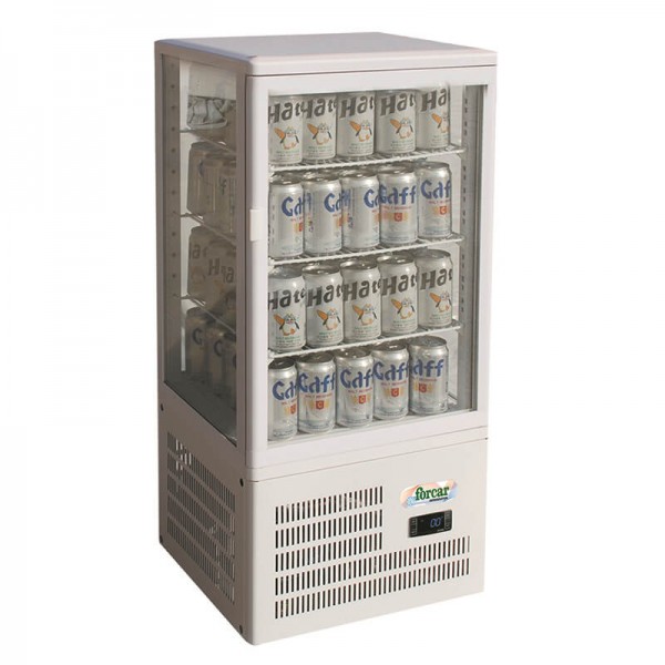 Refrigerated countertop display case with 4 glass sides. Model: TCBD68 - Forcar Refrigerated